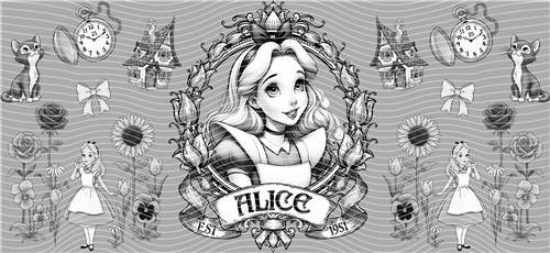 16oz black and white-B 78